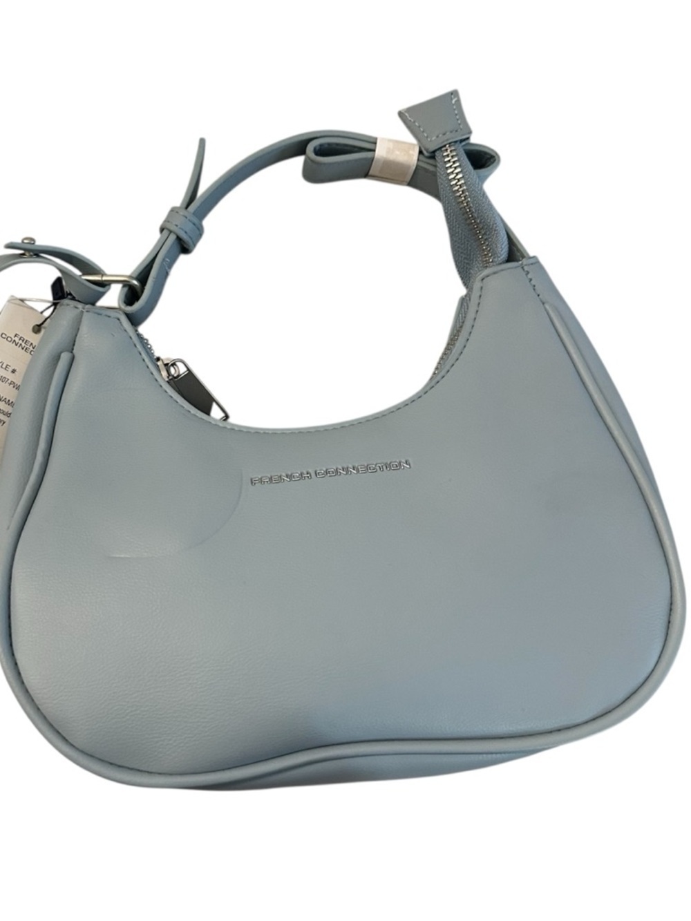 French Connection Women's Powder Blue Sabrina Shoulder Bag with Accessory NWT